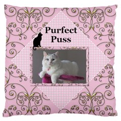 Perfect Puss Large Cushion Case (2 sided) - Large Cushion Case (Two Sides) Perfect Puss Large Cushion Case (2 sided) - Large Cushion Case (Two Sides)