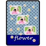 flower - Fleece Blanket (Large)
