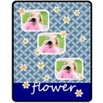 flower - Fleece Blanket (Medium)