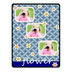 flower - Fleece Blanket (Small)