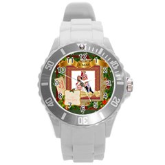 merry christmas - Round Plastic Sport Watch (L) merry christmas - Round Plastic Sport Watch (L)