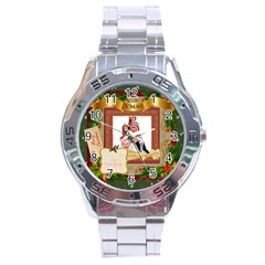 merry christmas - Stainless Steel Analogue Watch