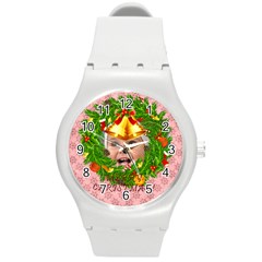 xmas - Round Plastic Sport Watch (M)