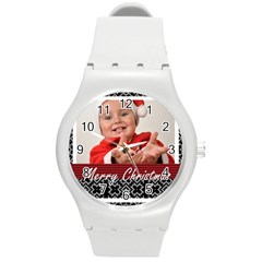 xmas - Round Plastic Sport Watch (M)