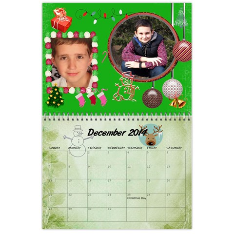 Grandkids Calendar By Raya Dec 2014