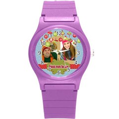 xmas - Round Plastic Sport Watch (S)