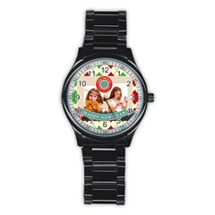 merry christmas - Stainless Steel Round Watch