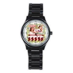 merry christmas - Stainless Steel Round Watch