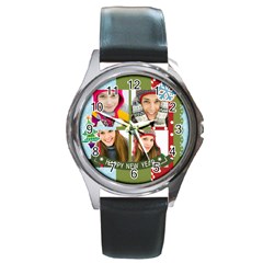 merry christmas - Round Metal Watch