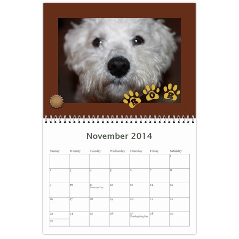 2014 Calendar By Sherry Shaffer Nov 2014
