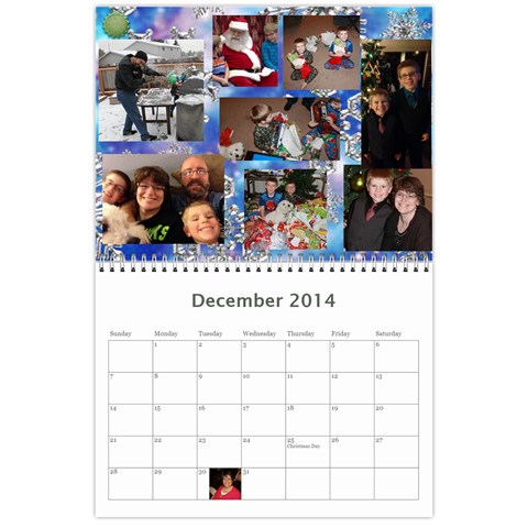 2014 Calendar By Sherry Shaffer Dec 2014