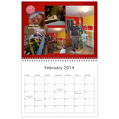 2014 Calendar By Sherry Shaffer Feb 2014