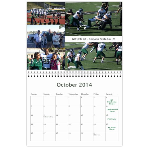 Tailgating Calendar2 By Sposten Hotmail Com Oct 2014