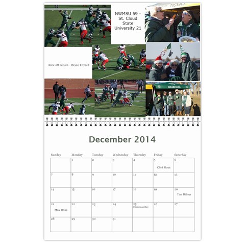 Tailgating Calendar2 By Sposten Hotmail Com Dec 2014