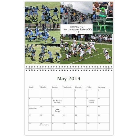 Tailgating Calendar2 By Sposten Hotmail Com May 2014