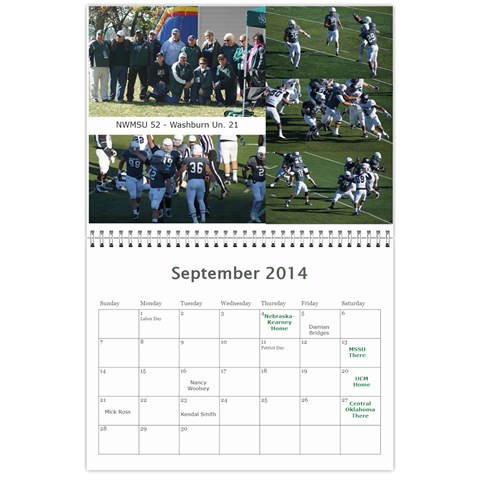 Tailgating Calendar2 By Sposten Hotmail Com Sep 2014