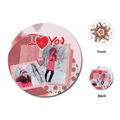 love - Playing Cards Single Design (Round)