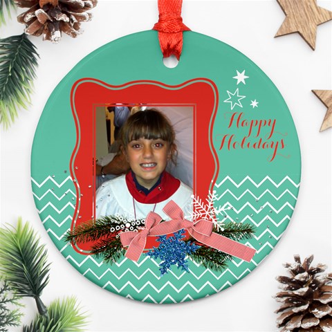 Christmas Chevron Back