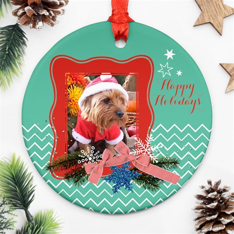 Chevron Christmas Back