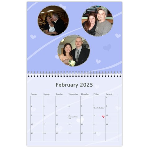 2025 Simply Blue Calendar By Kim Blair Feb 2025