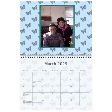 2025 Simply Blue Calendar By Kim Blair Mar 2025