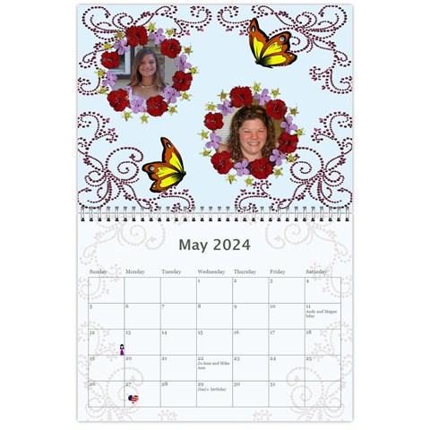 2024 Simply Blue Calendar By Kim Blair May 2024