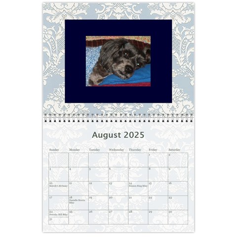 2025 Simply Blue Calendar By Kim Blair Aug 2025
