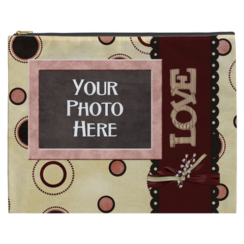 You ve Stolen My Heart Xxxl Cosmetic Bag By Lisa Minor Front