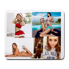 mia malkova - Large Mousepad