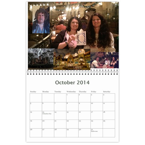 Calendar By Tamrena Mckeever Oct 2014