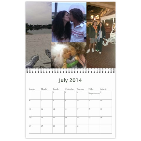 Calendar By Tamrena Mckeever Jul 2014