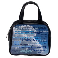 I am a child of God scripture case with clouds LOGAN - Classic Handbag (One Side)