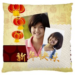 chinese new year - Large Cushion Case (Two Sides)