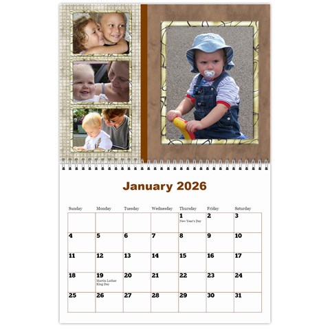 Male Calendar No 1 (any Year) By Deborah Jan 2026