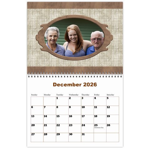 Male Calendar No 1 (any Year) By Deborah Dec 2026