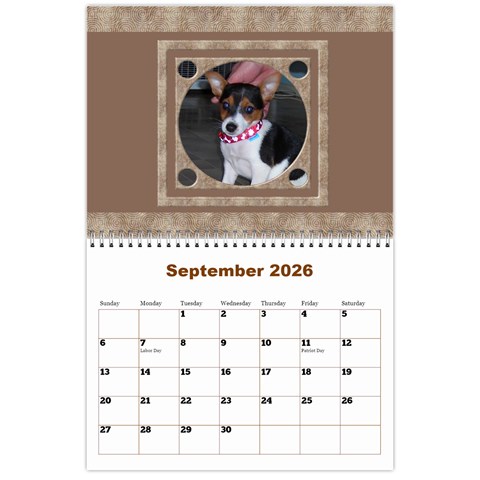 Male Calendar No 1 (any Year) By Deborah Sep 2026