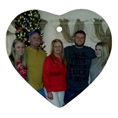 The Kromenacker Family - Heart Ornament (Two Sides)