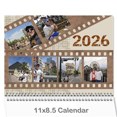 Male Calendar No 2 (any year) - Wall Calendar 11  x 8.5  (12-Months)