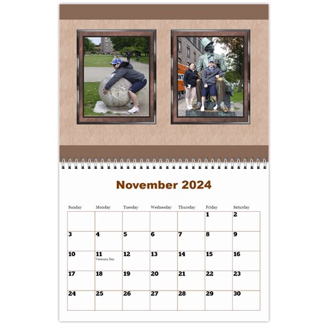 Male Calendar No 2 (any Year) By Deborah Nov 2024