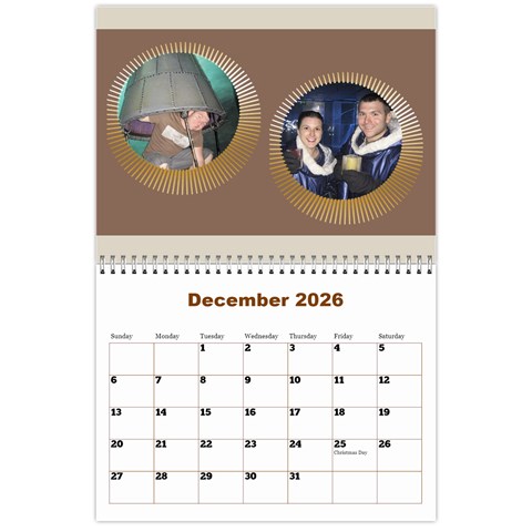 Male Calendar No 2 (any Year) By Deborah Dec 2025