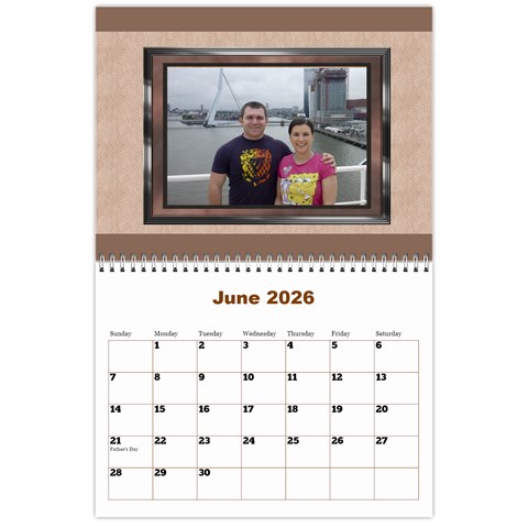 Male Calendar No 2 (any Year) By Deborah Jun 2025
