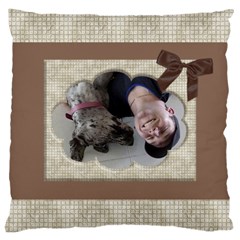 Chocolate large Cushion Case (2 sided) - Large Cushion Case (Two Sides)