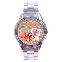 love - Stainless Steel Analogue Watch love - Stainless Steel Analogue Watch