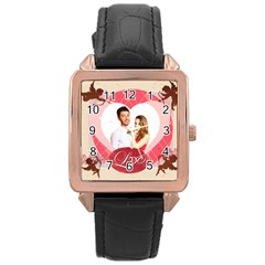 love - Rose Gold Leather Watch love - Rose Gold Leather Watch