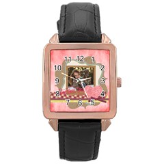 love - Rose Gold Leather Watch love - Rose Gold Leather Watch