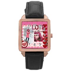 love - Rose Gold Leather Watch love - Rose Gold Leather Watch