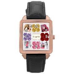 love - Rose Gold Leather Watch 