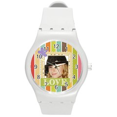 kids - Round Plastic Sport Watch (M)