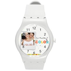 kids - Round Plastic Sport Watch (M)