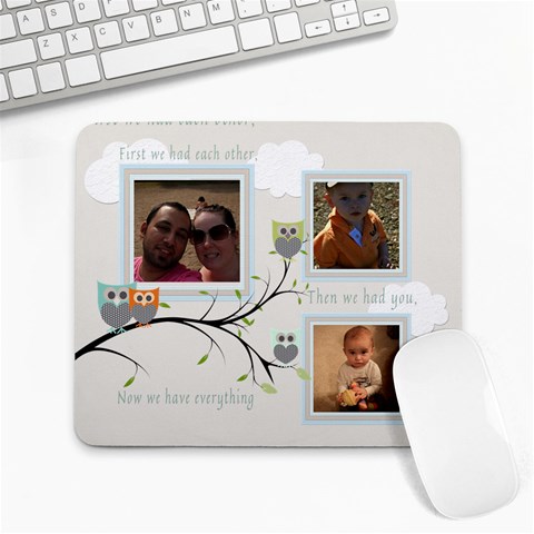 Family Large Mouse Pad By Chatting Front